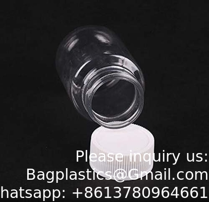 Laboratory Grade Polypropylene Wide Mouth Reagent Bottle, 2oz Plastic Empty Bottle Container With Cap