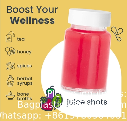 Glass Juice Shot Bottles With Caps - 8 Pack 3.5oz Small Clear Reusable Jars With Lids For Juicing Beverage Storage