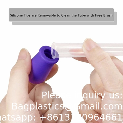 Pipettes Droppers Silicone 5ml Clear Medicine Eye Dropper For Kids With Bulb Tip &amp; Brush For Candy Mold, Gummy