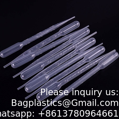 Disposable Plastic Transfer Graduated Pipettes, Clear Dropper for Essential Oils, Water Testing, Lab, DIY Art