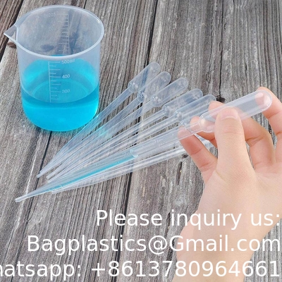 Disposable Plastic Transfer Graduated Pipettes, Clear Dropper for Essential Oils, Water Testing, Lab, DIY Art