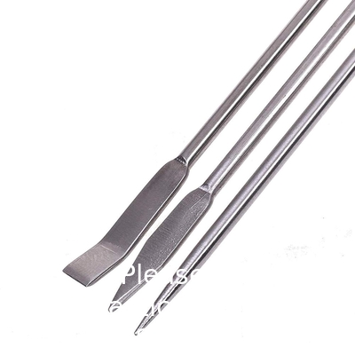 Stainless Steel Lab Spatula Micro Scoop Reagent Laboratory Mixing Spatula 22cm Long Sampling Spoon