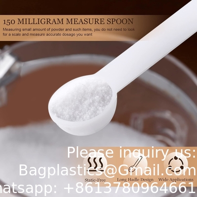Teaspoon Micro Scoops 150 Milligram Mini Measuring Spoons Plastic Scoop For Measuring Cosmetics, Medicines