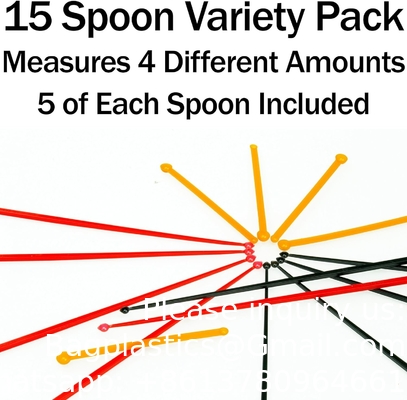 Teaspoon Micro Scoops 150 Milligram Mini Measuring Spoons Plastic Scoop For Measuring Cosmetics, Medicines