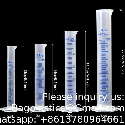 Plastic Graduated Cylinders And Beakers 5 Pipettes, 10ml 25ml 50ml 100ml Cylinders, 50ml 100ml 250ml 500ml 1000ml