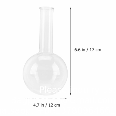 Plastic Flask Flat Bottom Boiling Flask Glass Flask Round-Bottom Flask Narrow Mouth Flask For Lab Scientific Class