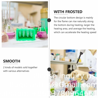 Plastic Flask Flat Bottom Boiling Flask Glass Flask Round-Bottom Flask Narrow Mouth Flask For Lab Scientific Class