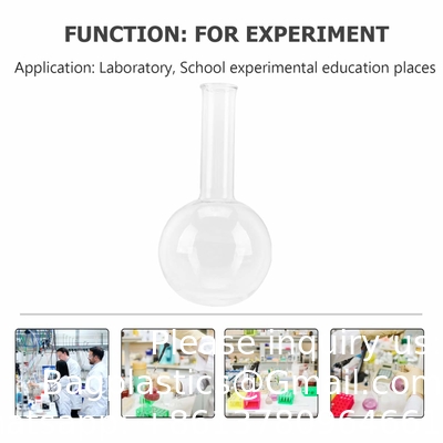 Plastic Flask Flat Bottom Boiling Flask Glass Flask Round-Bottom Flask Narrow Mouth Flask For Lab Scientific Class