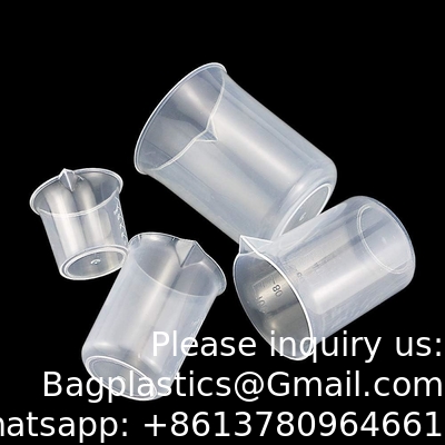 Plastic Beaker Set,Clear Measuring Graduated Liquid Container Beakers In 25ml/50ml/100ml/150ml/250ml/500ml/1000ml