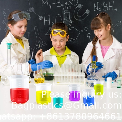 Plastic Beakers Plastic Graduated Cups Clear Multipurpose Measuring Cups Epoxy Mixing Cups, Liquid Container Beakers