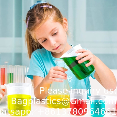 Plastic Beakers Plastic Graduated Cups Clear Multipurpose Measuring Cups Epoxy Mixing Cups, Liquid Container Beakers