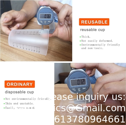 8oz Reusable Plastic Measuring Cups Liquid Paint Mixing Measure Cups For Kitchen Cooking