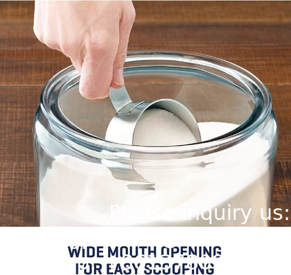 Glass Cookie Jars Labels Marker Gallon Canister Sets For Kitchen Counter With Airtight Lids, Sugar Packet Holder