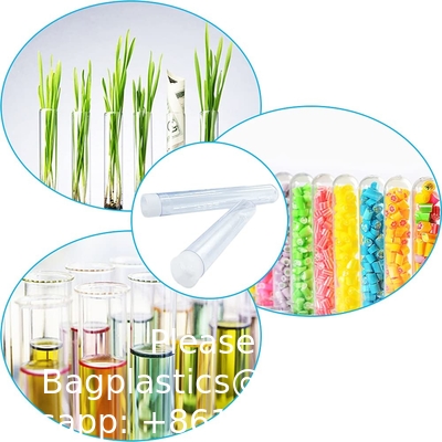 Plastic Test Tubes With Rack,16 X 100mm Tube With Caps Tubes Rack,Test Tube Set For Scientific Experiments