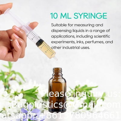 10ml Syringes 100 Pack Plastic Small Syringe with Tip Cap, Measuring Syringe, Oral Syringe Scientific Labs, Feeding