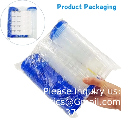Disposable Specimen Cups| High-Grade Silicone, Sterile, Individually Wrapped Medical Cups W/Leakproof, Screw-On Lids