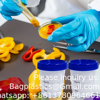 Disposable Specimen Cups| High-Grade Silicone, Sterile, Individually Wrapped Medical Cups W/Leakproof, Screw-On Lids