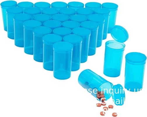 250 Pack Empty Pill Bottles with Caps, Plastic 13 Dram Medicine Vials for Prescription Medication, Supplements