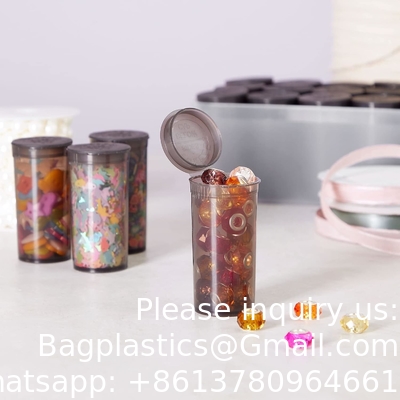 250 Pack Empty Pill Bottles with Caps, Plastic 13 Dram Medicine Vials for Prescription Medication, Supplements