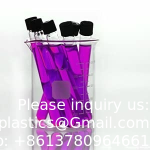 Borosilicate Glass Serological Test Tubes with Black Bakelite Screw Caps Silicon Liners, Vol.30ml 20x150mm
