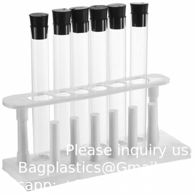 Borosilicate Glass Serological Test Tubes with Black Bakelite Screw Caps Silicon Liners, Vol.30ml 20x150mm