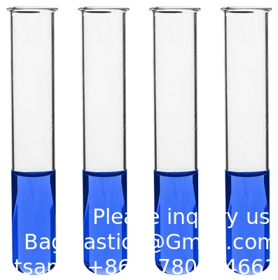 Test Tubes, 50ml - Borosilicate 3.3 Glass - 1.2mm Thick Walls, Beaded Rim - Superior Heat &amp; Chemical Durability