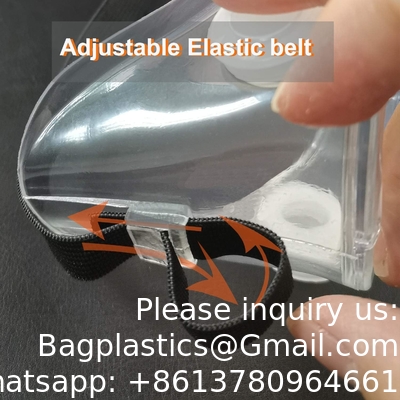 Anti-Fog Protective Safety Goggles Clear Lens Wide-Vision Adjustable Eye Protection Soft Lightweight Eye