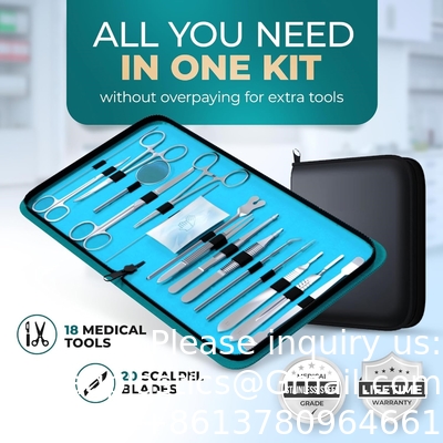 38 PCS Advanced Dissection Kit Biology Lab Anatomy Dissecting Set with Stainless Steel Scalpel Knife Handle Blades