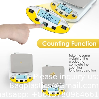 Lab Scale Laboratory Analytical Electronic Balance Digital Scale Pharmacy Jewelry Scale 110V Calibrated(5000g,