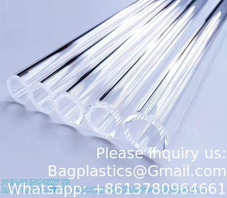 4 Inch Long 10 Pieces Glass Borosilicate Blowing Tubes 12 Mm OD 2mm Thick Wall Tubing, Clear Tubes For Art DIY