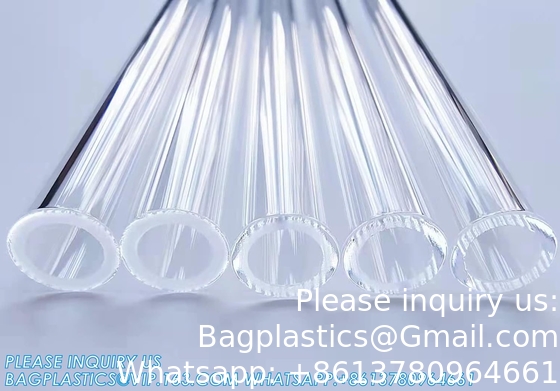 4 Inch Long 10 Pieces Glass Borosilicate Blowing Tubes 12 Mm OD 2mm Thick Wall Tubing, Clear Tubes For Art DIY