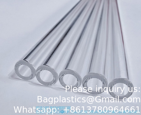 4 Inch Long 10 Pieces Glass Borosilicate Blowing Tubes 12 Mm OD 2mm Thick Wall Tubing, Clear Tubes For Art DIY