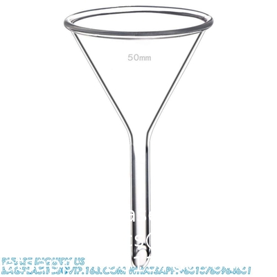 Glass Funnel Set, 3 Sizes - 50, 75, And 100mm, Short Stem, Borosilicate Glass, Heavy Wall, Karter Scientific