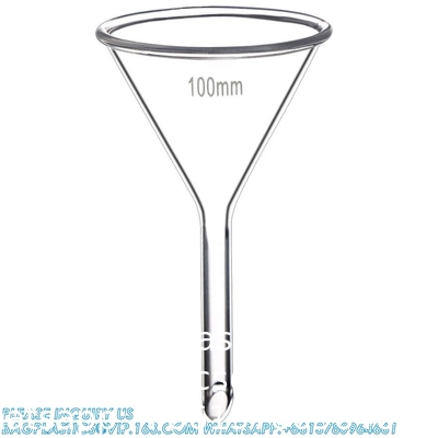 Glass Funnel Set, 3 Sizes - 50, 75, And 100mm, Short Stem, Borosilicate Glass, Heavy Wall, Karter Scientific