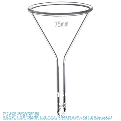 Glass Funnel Set, 3 Sizes - 50, 75, And 100mm, Short Stem, Borosilicate Glass, Heavy Wall, Karter Scientific