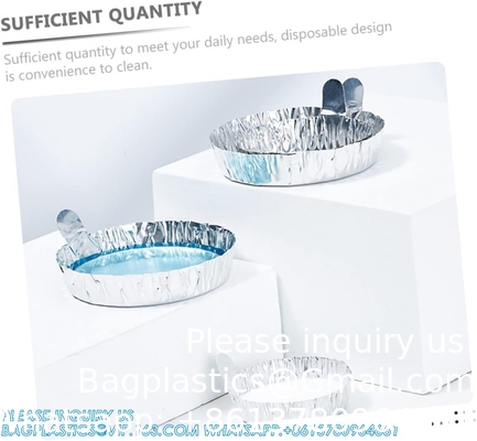 Aluminum Weighing Boats Liquid Mixing Foil Trays Aluminum Weighing Pan Foil Reusable Chemistry Weighing Pan for Lab
