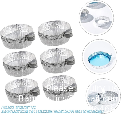 Aluminum Weighing Boats Liquid Mixing Foil Trays Aluminum Weighing Pan Foil Reusable Chemistry Weighing Pan for Lab