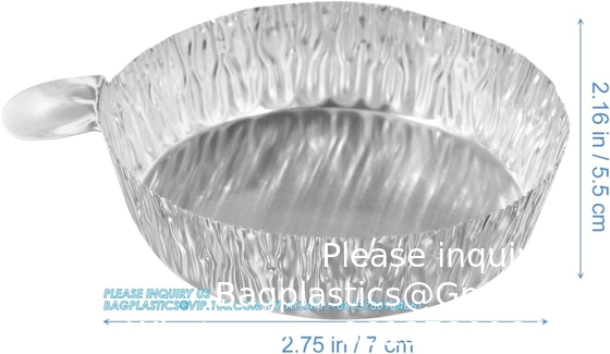 Aluminum Weighing Boats Liquid Mixing Foil Trays Aluminum Weighing Pan Foil Reusable Chemistry Weighing Pan for Lab