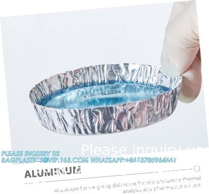 Aluminum Weighing Boats Liquid Mixing Foil Trays Aluminum Weighing Pan Foil Reusable Chemistry Weighing Pan for Lab