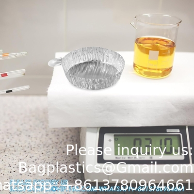 Aluminum Weighing Boats Liquid Mixing Foil Trays Aluminum Weighing Pan Foil Reusable Chemistry Weighing Pan for Lab