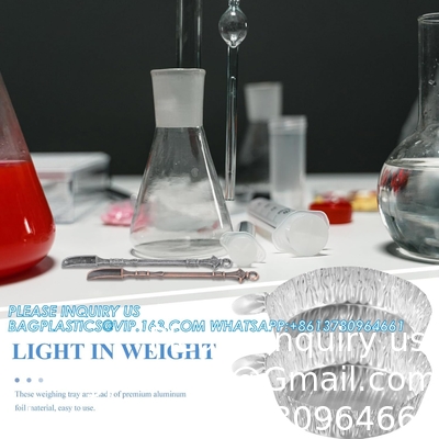 Aluminum Weighing Boats Liquid Mixing Foil Trays Aluminum Weighing Pan Foil Reusable Chemistry Weighing Pan for Lab