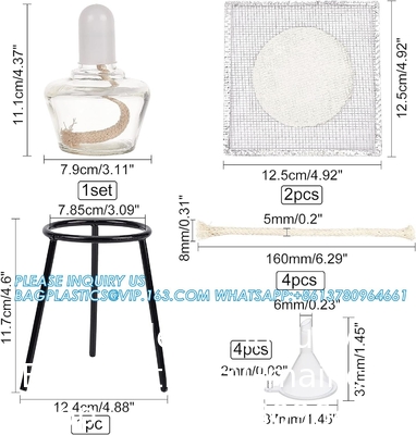 Glass Alcohol Lamp Set Lab Alcohol Burner Lamp 150ml Glass Alcohol Lamp And Stand Kit Including Alcohol Lamp, Tripod