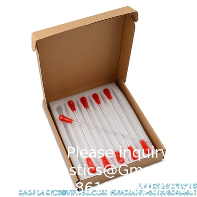 Glass Dropper Pipettes, Thick Borosilicate Glass Dropping Pipettes 3ml Non-Graduated Liquid Transfer Pipettes