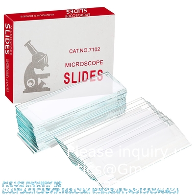 Microscope Slides And Covers, Blank Glass Slides For Microscope Set - 300 Slides, 300 Coverslips, For Microscopy