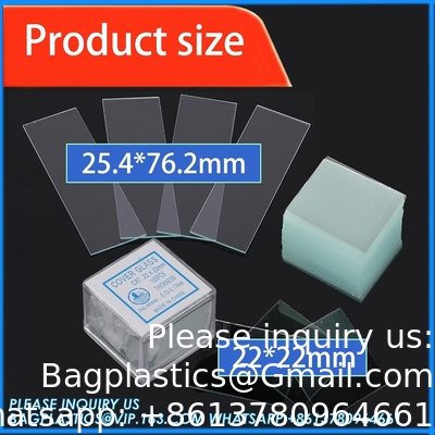 Microscope Slides And Covers, 100 Slides(1&quot; X 3&quot;), 100 Coverslips(0.87&quot; X 0.87&quot;) Blank Glass Slides For Microscope