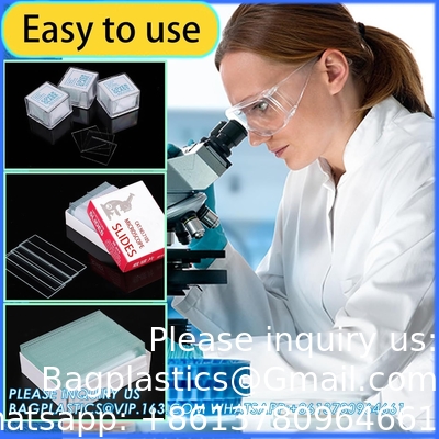 Microscope Slides And Covers, 100 Slides(1&quot; X 3&quot;), 100 Coverslips(0.87&quot; X 0.87&quot;) Blank Glass Slides For Microscope