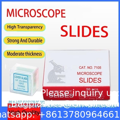 Microscope Slides And Covers, 100 Slides(1&quot; X 3&quot;), 100 Coverslips(0.87&quot; X 0.87&quot;) Blank Glass Slides For Microscope