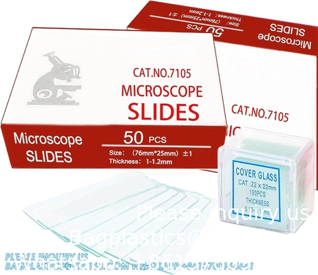 Microscope Slides And Covers, 100 Slides(1&quot; X 3&quot;), 100 Coverslips(0.87&quot; X 0.87&quot;) Blank Glass Slides For Microscope