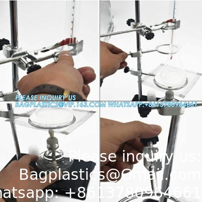 Laboratory Grade Metalware Set - Support Stand Premium Iron Material Laboratory Stand Support Lab Clamp Flask Clamp