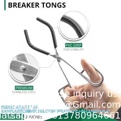 Labwares Essential Lab Tools Starter Pack - Crucible Beaker Tongs Lab Spatula Scoop Spoon Test Tube Clamps Sterilizer